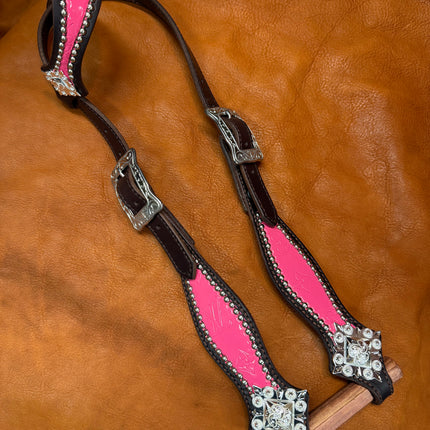 Pink Designer Inspired Headstall